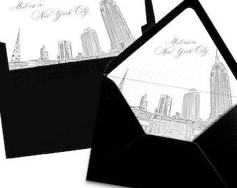 NYC Skyline Envelope Liner, Empire State Building (Digital Download)