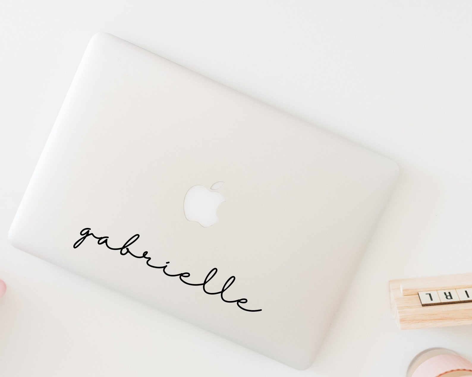 Custom Name Computer Sticker Laptop Decal Happy Stickers Etsy