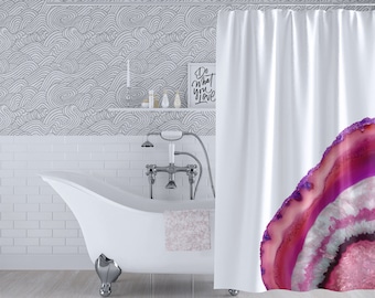 Herringbone Pattern Custom Shower Curtain Black White Etsy