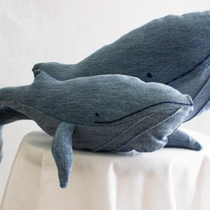 Stuffed Denim Whale image 2