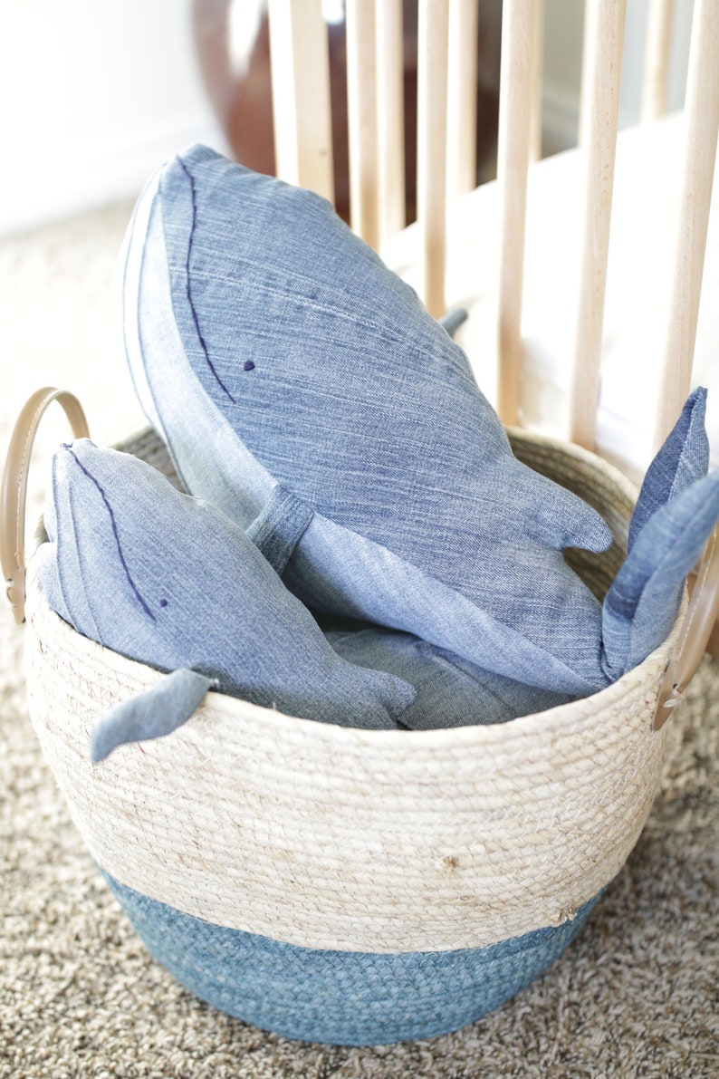 Stuffed Denim Whale image 6