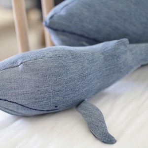 Stuffed Denim Whale image 5