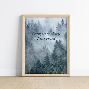 Long Story Short Digital Art Print