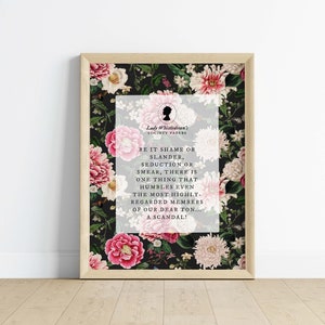 Lady Whistledown Scandal Digital Art Print