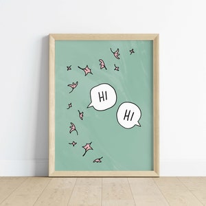 Hi Hi Charlie and Nick Digital Art Print