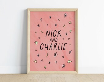 Nick and Charlie Digital Art Print