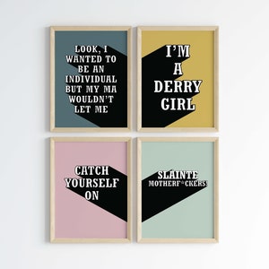 Derry Girls Digital Art Print Set of 7