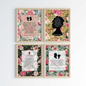 Set of 10 Bridgerton Inspired Digital Art Prints