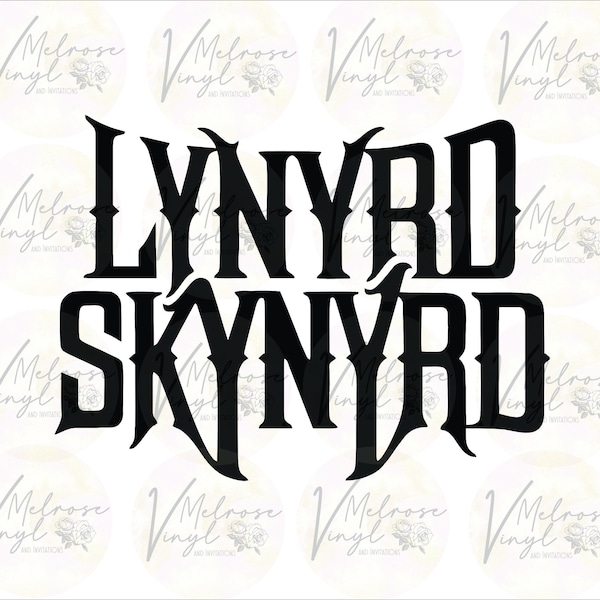 Lynyrd Skynyrd Logo - Vinyl Decal Sticker or SVG File - Rock & Roll - Southern Rock - Various Colors and Sizes