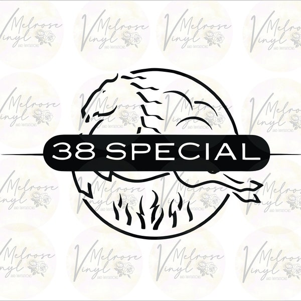 38 Special Band Logo - Vinyl Decal Sticker - Rock & Roll - Southern Rock - Various Colors and Sizes