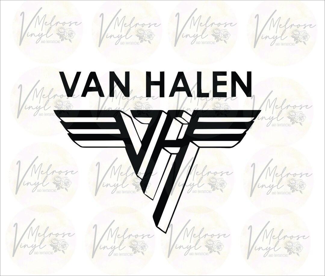 Van Halen Logo Vinyl Decal Sticker Classic Rock Various Colors And Van Halen Logo Vinyl Decal Sticker Classic Rock Various Colors And