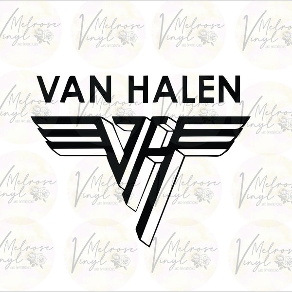 Van Halen Logo - Vinyl Decal Sticker - Classic Rock - Various Colors and Sizes