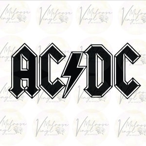 AC/DC - Vinyl Decal Sticker - Rock & Roll - Hard Rock - Various Colors and Sizes