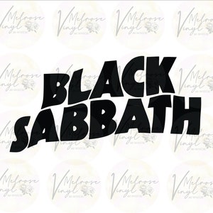 Black Sabbath Band Logo - Vinyl Decal Sticker - Rock Music - Various Colors and Sizes