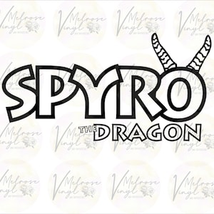 Spyro the Dragon - Vinyl Decal Sticker - Video Game  - Various Colors and Sizes