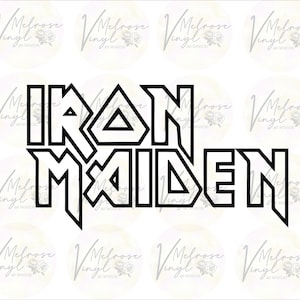 Iron Maiden Logo - Vinyl Decal Sticker - Hard Rock - Various Colors and Sizes
