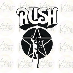 Rush Band Logo - Vinyl Decal Sticker - Hard Rock - Various Colors and Sizes