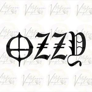 Ozzy Logo - Vinyl Decal Sticker - Metal - Various Colors and Sizes