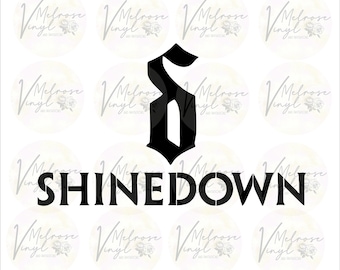 Shinedown Band Logo - Vinyl Decal Sticker - Rock Music - Various Colors and Sizes
