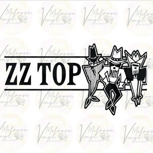 ZZ Top Tres Hombres Logo - Vinyl Decal Sticker - Classic Rock - Various Colors and Sizes
