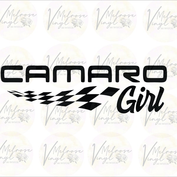 Camaro Girl - Vinyl Decal Sticker - Various Colors and Sizes