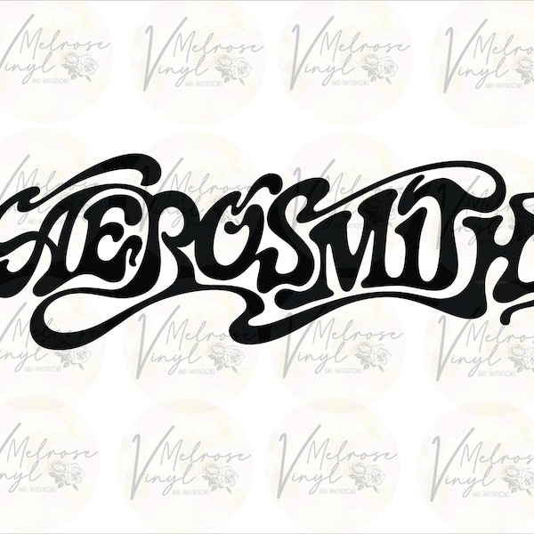 AEROSMITH Logo - Vinyl Decal Sticker - Rock & Roll - Various Colors and Sizes