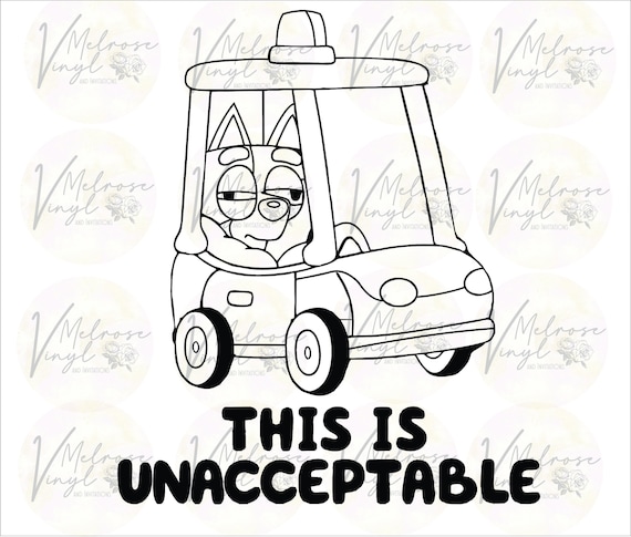 MUFFIN POLICE Vinyl Decal Sticker Bluey TV Show Various - Etsy UK