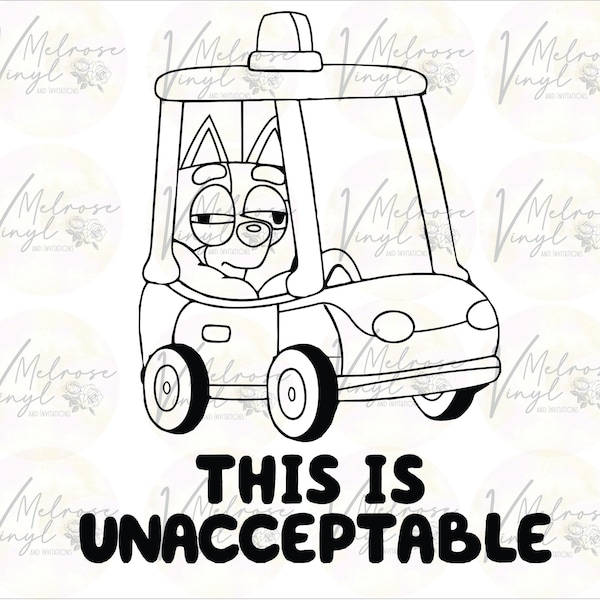 Muffin Bluey Car Decal Etsy