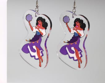 Pendientes Esmeralda inspirados en El Jorobado de Notre Dame de Disney