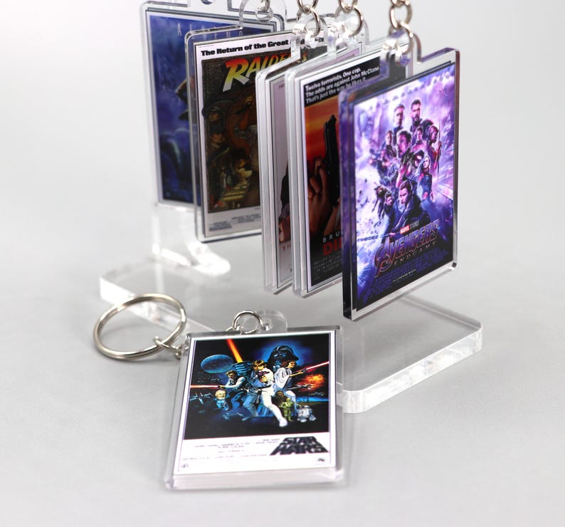 Movie Poster Replica Keychains - Etsy