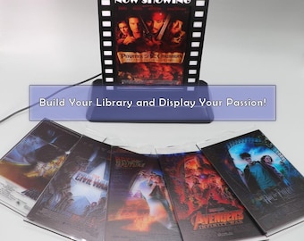 Mini platos con pósteres de películas