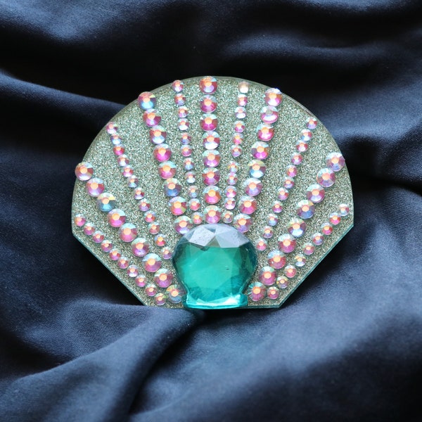 Ariel Mermaid Inspired Park Accurate Shell Brooch Pin Clip
