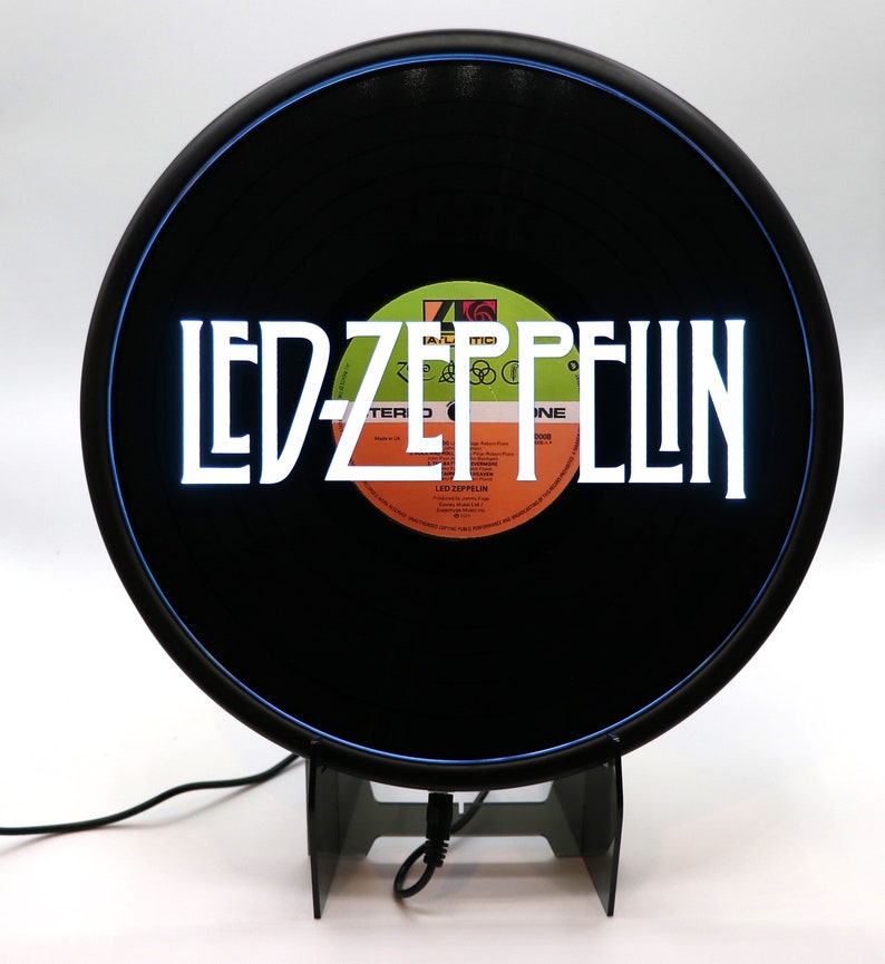 Led Zeppelin - LP Vinyl LED Art - the Rock Series - Etsy
