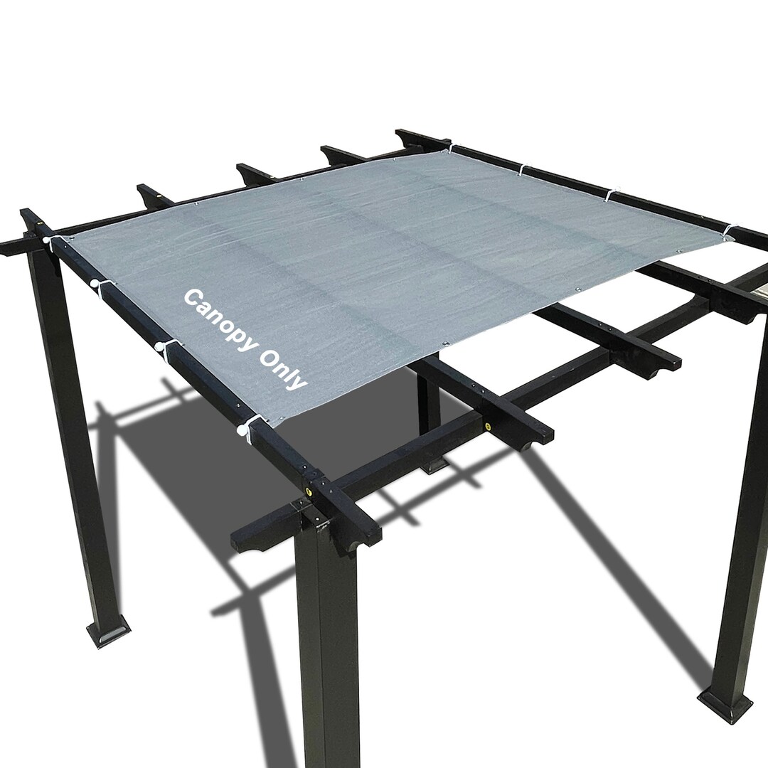 Custom Sized Permeable Pergola Sun Shade Cover Patio Canopy W/ 4 Sides