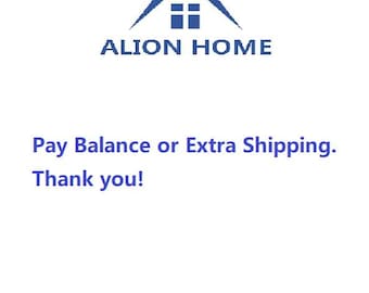 Pay balance or extra shipping fee