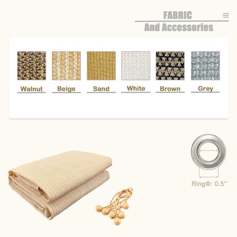 Custom Sized 2 Sided Hems & Grommets Sun Shade Privacy Panel Etsy