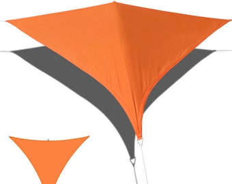 Custom Sized Triangle Sun Shade Sail: Waterproof Patio Canopy