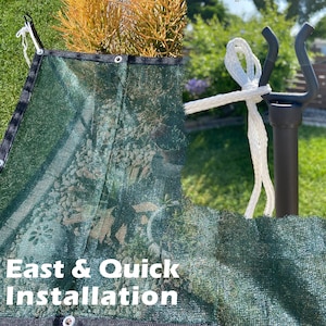Custom Sized 75% Sun Block Garden Netting With Sticks - Etsy