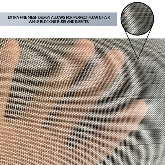Custom DIY Durable Fine Mesh Screen Leaf Net Bug Net for Lanai