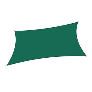 Custom Triangle Waterproof Woven Sun Shade Sail 100% UV Block Canopy- Forest Green