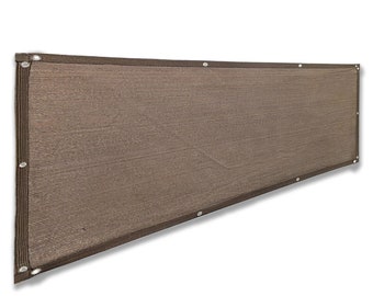 Custom 6ft Mocha Brown Privacy Screen: Balcony, Deck, Patio