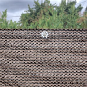 30 po / 40 po de haut - paravent de confidentialité élégant de taille personnalisée - terrasse de jardin, patio, balcon, clôture, piscine, balustrade - brun moka