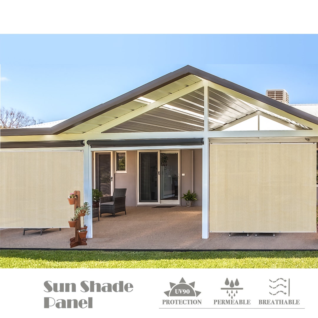 Custom Sized 2 Sided Hems & Grommets Sun Shade Privacy Panel Etsy