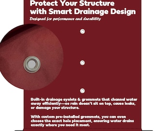 Toldo de repuesto para pérgola impermeable personalizado con diseño de drenaje inteligente: proteja su pérgola