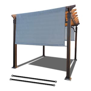 Adjustable Pergola Shade Cover: Breathable UV-Resistant Knitted Fabric