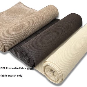 Shade Fabric Samples Swatches HDPE or Waterproof polyester or Fine Mesh Screen to USA