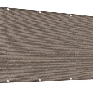1,5 m de haut - Paravent élégant de taille personnalisée - terrasse de jardin, patio, balcon, clôture, piscine, balustrade - brun moka