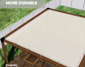 Custom Size PVC Sun Shade Panel: 96% Blockage, Patio Privacy Screen