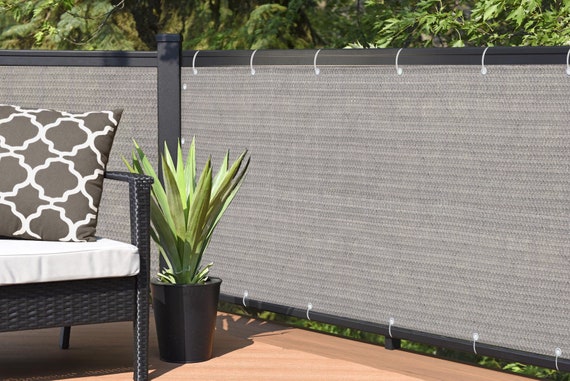 Custom Sized Privacy Screen For Railing Patio Deck Balcony Etsy