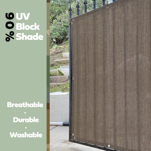 Custom Gate Privacy Screen Panel-Shade & Privacy Barrier for Gate,Fence, Railing ,Yard, Driveway - Walnut